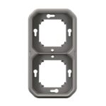 LEGRAND - Plexo support plaques 2 poste horiz. ou vertic. IP55 gris - 069683L