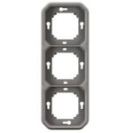 LEGRAND - Plexo support plaques 3 poste horiz. ou vertic. IP55 gris - 069687L