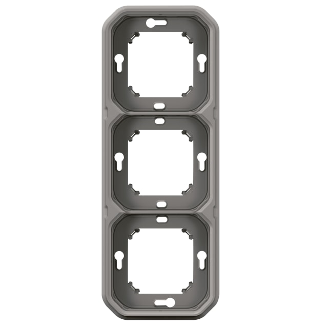 LEGRAND - Plexo support plaques 3 poste horiz. ou vertic. IP55 gris - 069687L LEGRAND - Plexo support plaques 3 poste horiz. ou vertic. IP55 gris - 069687L