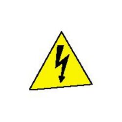LEGRAND - Pochette de 2 x 5 autocollants Tension dangereuse - 037299