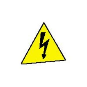 LEGRAND - Pochette de 2 x 5 autocollants Tension dangereuse - 037299