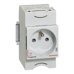 Détails visibles de Prise de courant 2P+T 16A 250V 2,5 modules pour Prises modulaires
