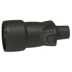 Détails visibles de Prolongateur caoutchouc 2P+T 16A sortie droite pour Coupleur CEE