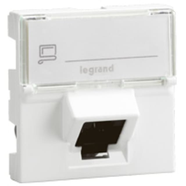 LEGRAND - RJ45 CAT6 FTP 2MOD 1RJ 45° LCS2 MOSAIC - 076505 LEGRAND - RJ45 CAT6 FTP 2MOD 1RJ 45° LCS2 MOSAIC - 076505