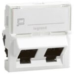 LEGRAND - RJ45 CAT6 FTP 2RJ 45°- 2MOD LCS2 MOSAIC. - 076506
