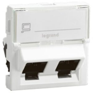 LEGRAND - RJ45 CAT6 FTP 2RJ 45°- 2MOD LCS2 MOSAIC. - 076506