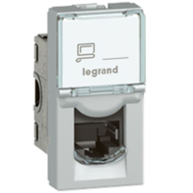 LEGRAND - RJ45 CAT6A STP 1 MOD CL=ALU LCS2 MOSAIC - 079473 LEGRAND - RJ45 CAT6A STP 1 MOD CL=ALU LCS2 MOSAIC - 079473