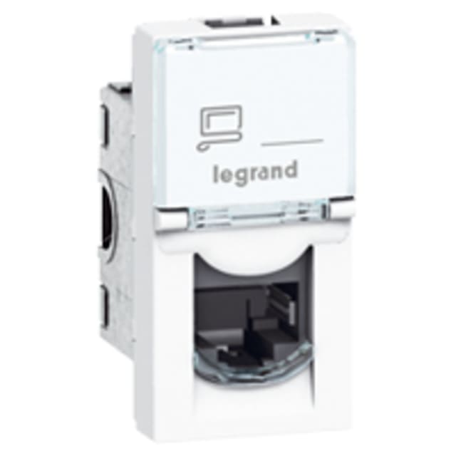 LEGRAND - RJ45 cat 6 STP 1 mod blanc LCS 2 Mosaic couleur blanc - 076563 LEGRAND - RJ45 cat 6 STP 1 mod blanc LCS 2 Mosaic couleur blanc - 076563