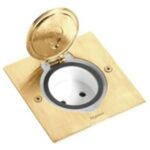 LEGRAND - Réceptacle prise de sol carré bronze pour fonctions Mosaic - 089710