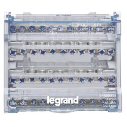 LEGRAND - Répartiteur modulaire 4P 100A - 11 connexions à vis - 26kA - 6 modules - 400406