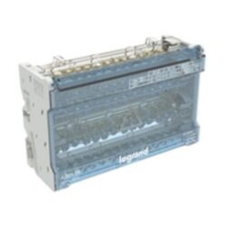 LEGRAND - Répartiteur modulaire 4P 125A - 15 connexions à vis - 26kA - 8 modules - 400409