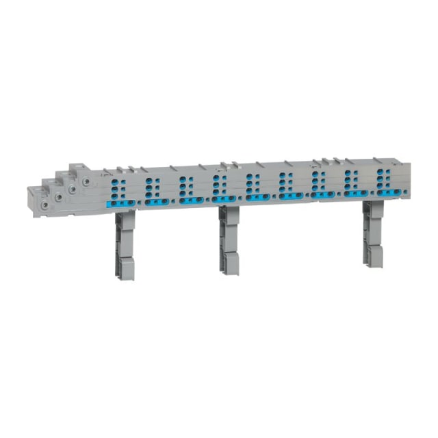 LEGRAND Répartiteur HX3 Plug Auto 125A Répartiteur de rangée 125A gris avec bornes modulaires et trois supports de fixation