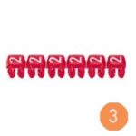 LEGRAND - Repère CAB 3 - chiffre 3 orange - sect. 4 à 6 mm² - 038233
