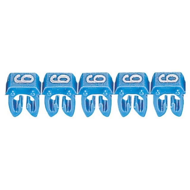 LEGRAND - Repère CAB 3 - chiffre 6 bleu - sect. 0 LEGRAND - Repère CAB 3 - chiffre 6 bleu - sect. 0