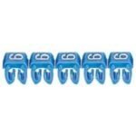 LEGRAND - Repère CAB 3 - chiffre 6 bleu - sect. 4 à 6 mm² - 038236