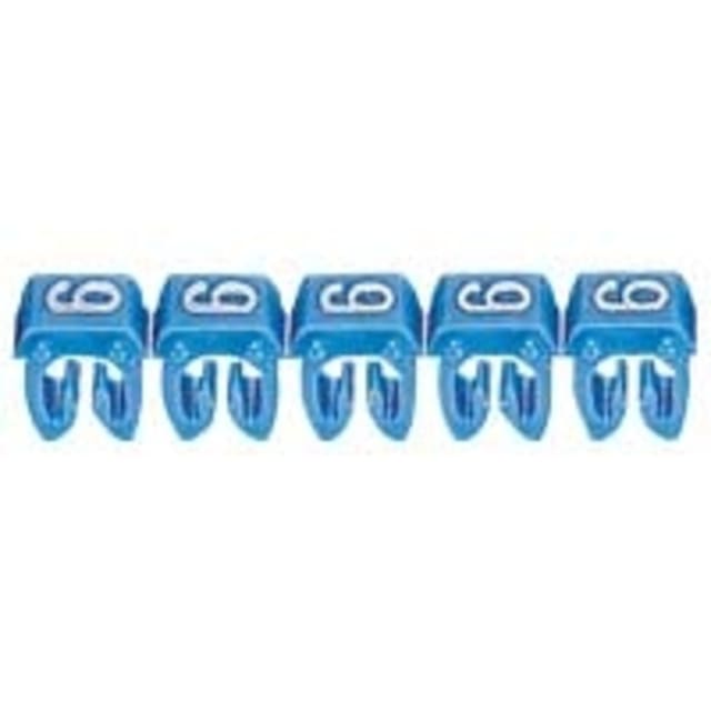 LEGRAND - Repère CAB 3 - chiffre 6 bleu - sect. 4 à 6 mm² - 038236 LEGRAND - Repère CAB 3 - chiffre 6 bleu - sect. 4 à 6 mm² - 038236
