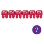 LEGRAND - Repère CAB 3 - chiffre 7 violet - sect. 0