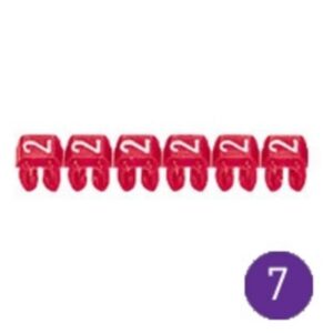 LEGRAND - Repère CAB 3 - chiffre 7 violet - sect. 4 à 6 mm² - 038237