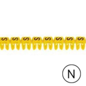 LEGRAND - Repère CAB 3 - lettre N noir/jaune - 0