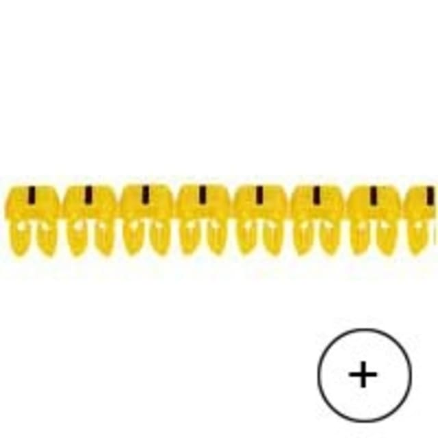 LEGRAND - Repère CAB 3 - signe + noir/jaune - 0 LEGRAND - Repère CAB 3 - signe + noir/jaune - 0