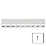 LEGRAND - Repère Mémocab - chiffre 1 noir sur fond blanc - 2