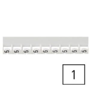 LEGRAND - Repère Mémocab - chiffre 1 noir sur fond blanc - 2
