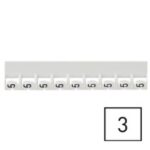 LEGRAND - Repère Mémocab - chiffre 3 noir sur fond blanc - 2