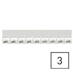 LEGRAND - Repère Mémocab - chiffre 3 noir sur fond blanc - 2