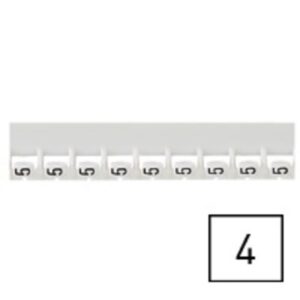 LEGRAND - Repère Mémocab - chiffre 4 noir sur fond blanc - 2