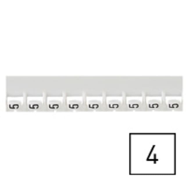 LEGRAND - Repère Mémocab - chiffre 4 noir sur fond blanc - 2 LEGRAND - Repère Mémocab - chiffre 4 noir sur fond blanc - 2