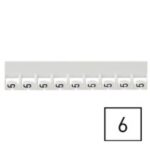 LEGRAND - Repère Mémocab - chiffre 6 noir sur fond blanc - 2