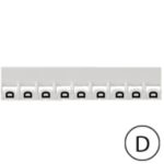 LEGRAND - Repère Mémocab - lettre D noir sur fond blanc - 2