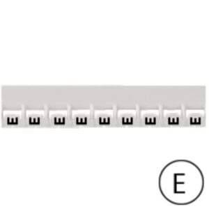 LEGRAND - Repère Mémocab - lettre E noir sur fond blanc - 2