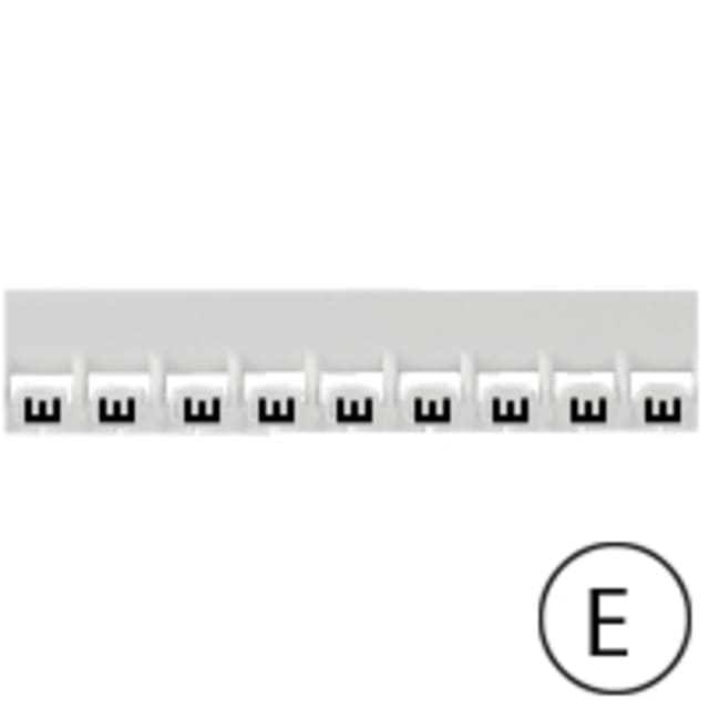 LEGRAND - Repère Mémocab - lettre E noir sur fond blanc - 2 LEGRAND - Repère Mémocab - lettre E noir sur fond blanc - 2