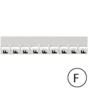 LEGRAND - Repère Mémocab - lettre F noir sur fond blanc - 2