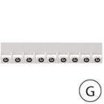 LEGRAND - Repère Mémocab - lettre G noir sur fond blanc - 2
