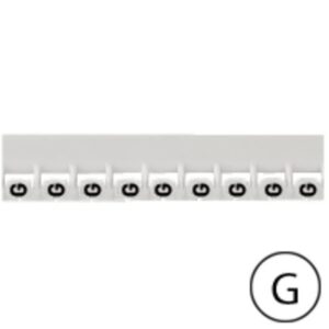 LEGRAND - Repère Mémocab - lettre G noir sur fond blanc - 2