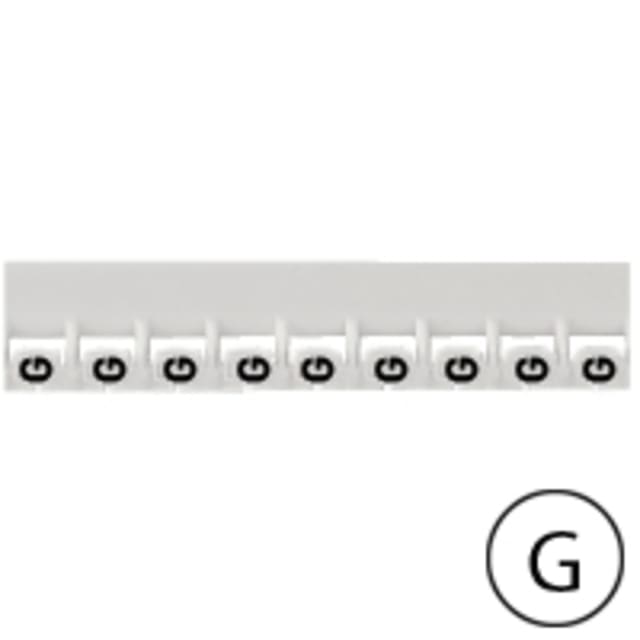 LEGRAND - Repère Mémocab - lettre G noir sur fond blanc - 2 LEGRAND - Repère Mémocab - lettre G noir sur fond blanc - 2