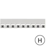 LEGRAND - Repère Mémocab - lettre H noir sur fond blanc - 2