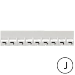 LEGRAND - Repère Mémocab - lettre J noir sur fond blanc - 2