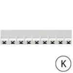 LEGRAND - Repère Mémocab - lettre K noir sur fond blanc - 2