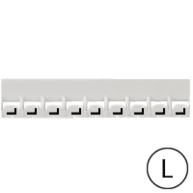 LEGRAND - Repère Mémocab - lettre L noir sur fond blanc - 2 LEGRAND - Repère Mémocab - lettre L noir sur fond blanc - 2