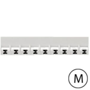LEGRAND - Repère Mémocab - lettre M noir sur fond blanc - 2