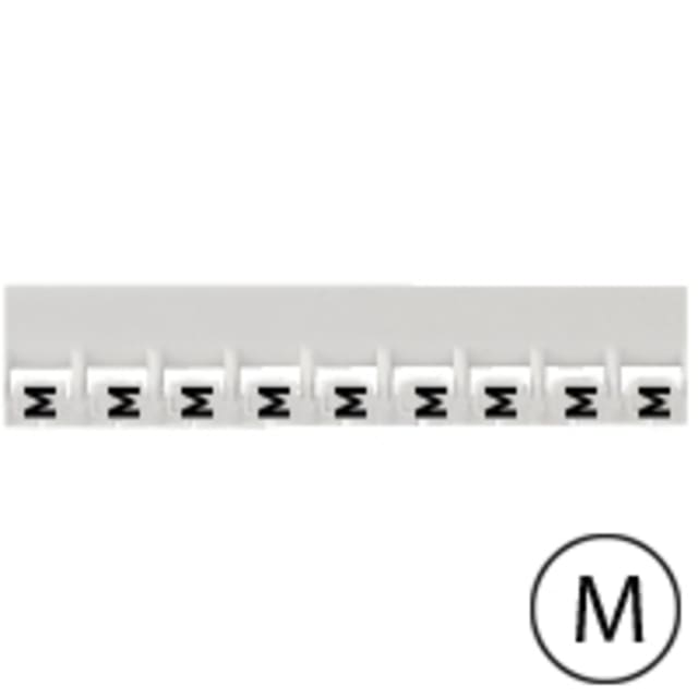 LEGRAND - Repère Mémocab - lettre M noir sur fond blanc - 2 LEGRAND - Repère Mémocab - lettre M noir sur fond blanc - 2