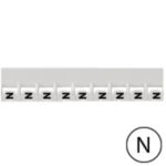 LEGRAND - Repère Mémocab - lettre N noir sur fond blanc - 2