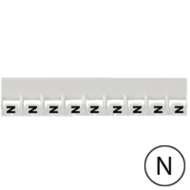 LEGRAND - Repère Mémocab - lettre N noir sur fond blanc - 2 LEGRAND - Repère Mémocab - lettre N noir sur fond blanc - 2