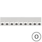 LEGRAND - Repère Mémocab - lettre O noir sur fond blanc - 2