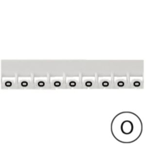 LEGRAND - Repère Mémocab - lettre O noir sur fond blanc - 2