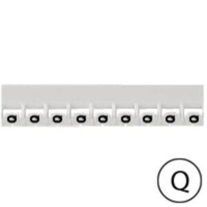 LEGRAND - Repère Mémocab - lettre Q noir sur fond blanc - 2