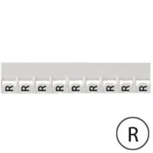 LEGRAND - Repère Mémocab - lettre R noir sur fond blanc - 2